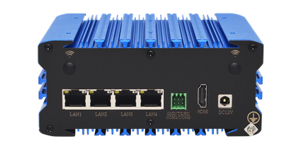 IBOX-103-4L2C-N97 – Mini Industrial PC Fanless 4 LAN / 2 COM Với Intel N97