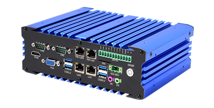 IBOX-105-4L2C2P – Industrial PC Machine Vision 4 LAN / 2 PoE / 2 COM