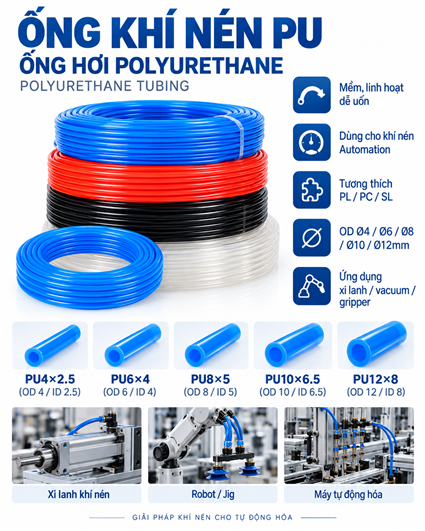 Ống Khí Nén PU